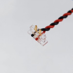 Behandling og tilpasning 1.27 Afstand Crystal Head Pierces Horn Battery Elektronisk terminaltråd Elco8005 Micro Motor -kabel